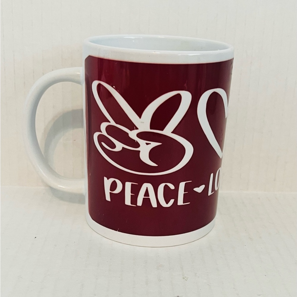 Cricut Peace Love Bingo Mug